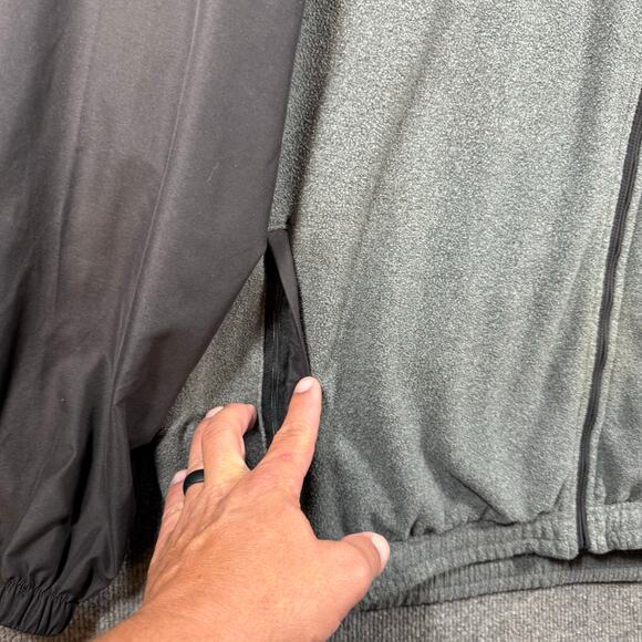 FootJoy Full Zip Golf Jacket Men's XL Gray/Black Zip-Off Sleeves Activewear READ - Picture 5 of 14